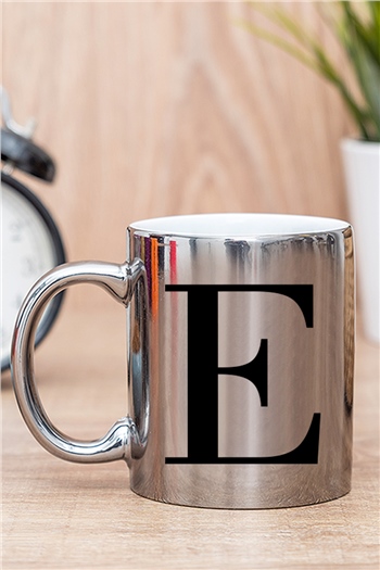 Kişiye Özel Harfli Gold - Silver Kupa Bardak