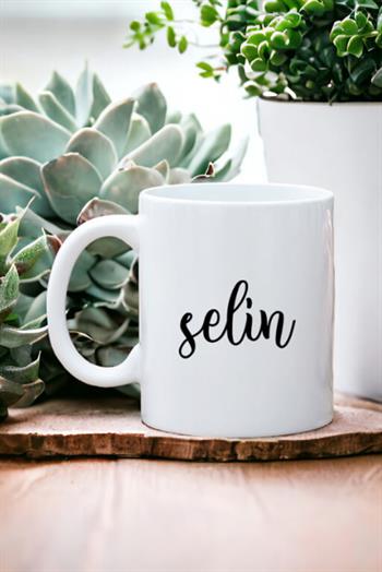 Kişiye Özel İsim Yazılı Beyaz Kupa Bardak