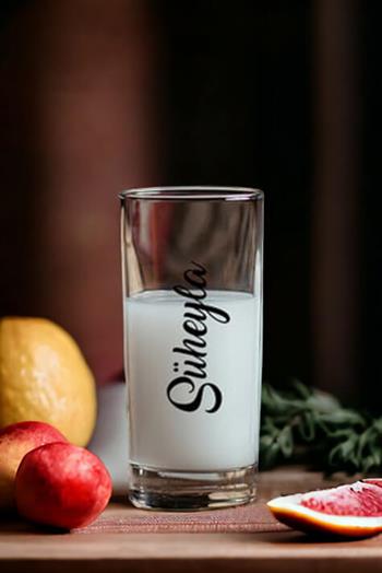 Kişiye Özel İsim Yazılı İkili Rakı Bardağı