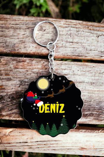 Kişiye Özel Küçük Yılbaşı Hediyesi İsimli Anahtarlık