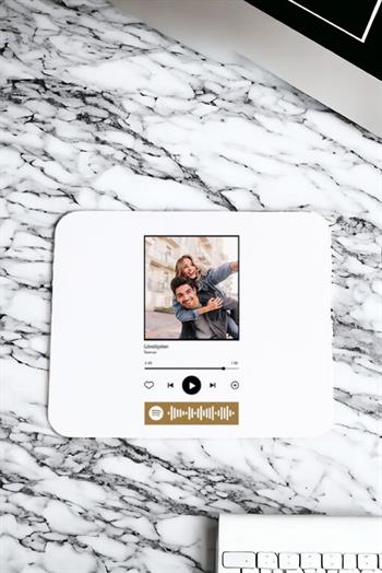 Kişiye Özel Spotify Tasarım Fotoğraflı Mouse Pad