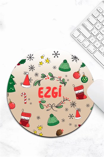 Kişiye Özel Yılbaşı Hediyesi İsim Yazılı Mouse Pad