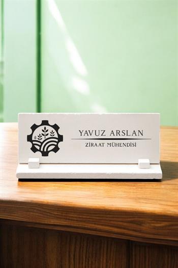 Kişiye Özel Ziraat Mühendisi Taş Masa İsimliği