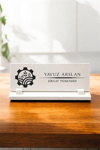 Kişiye Özel Ziraat Mühendisi Taş Masa İsimliği
