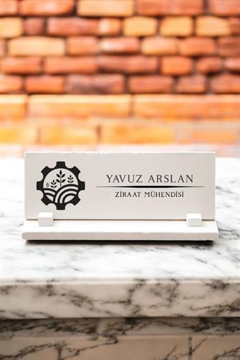 Kişiye Özel Ziraat Mühendisi Taş Masa İsimliği