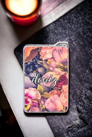 Kurumuş Çiçek Arka Planlı İsimli Çakmak