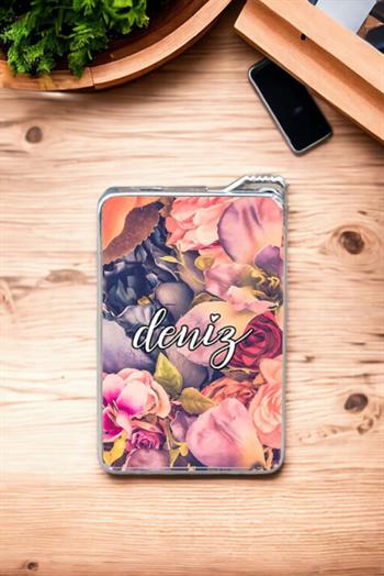 Kurumuş Çiçek Arka Planlı İsimli Çakmak