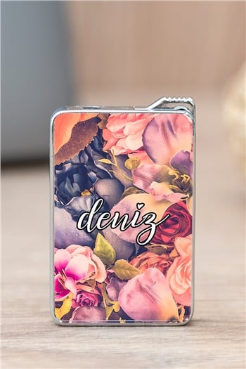 Kurumuş Çiçek Arka Planlı İsimli Çakmak