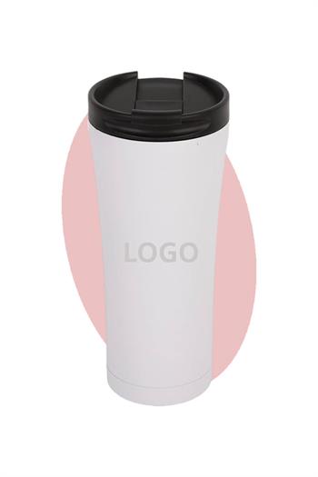 Logo Baskılı 500ml Çelik Termos Bardak 4353-PETK