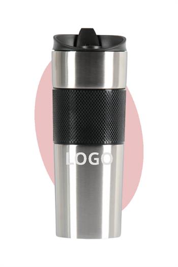 Logo Baskılı 500ml French Press Çelik Termos Bardak 4453-PETK