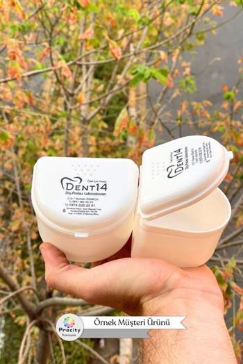 Logo Baskılı Diş Protez Kutusu