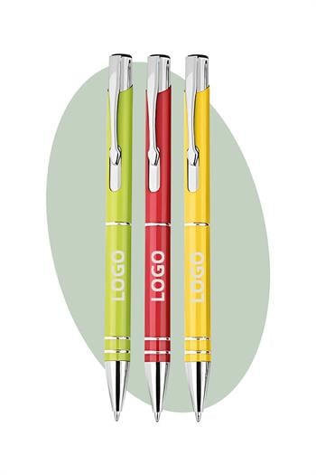 Logo Baskılı Toptan Promosyon Metal Tükenmez Kalem 1621-Pİ