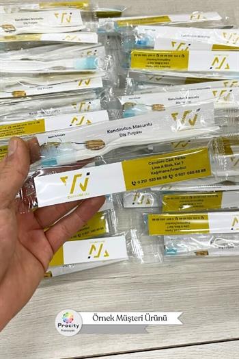 Logonuza Özel Ambalajlı Tek Kullanımlık Diş Fırçası