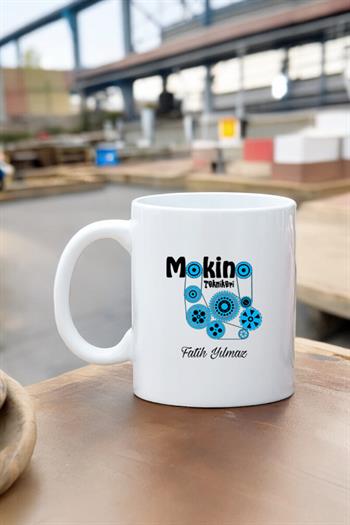 Makine Teknikerine Hediye Beyaz Kupa Bardak
