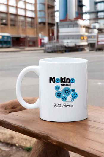 Makine Teknikerine Hediye Beyaz Kupa Bardak