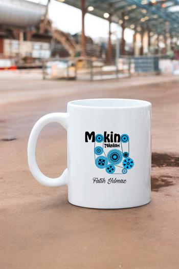 Makine Teknikerine Hediye Beyaz Kupa Bardak