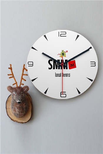 Mali Müşavir Ahşap Duvar Saati