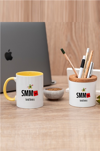 Mali Müşavir Renkli Kupa Bardak ve Kalemlik