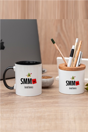 Mali Müşavir Renkli Kupa Bardak ve Kalemlik