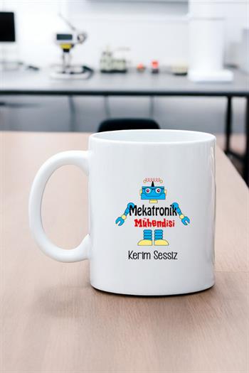 Mekatronik Mühendisine Hediye Beyaz Kupa Bardak