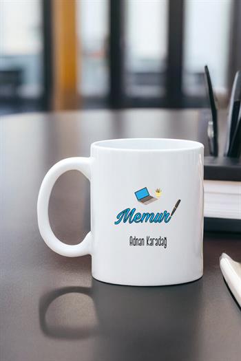 Memura Hediye Beyaz Kupa Bardak