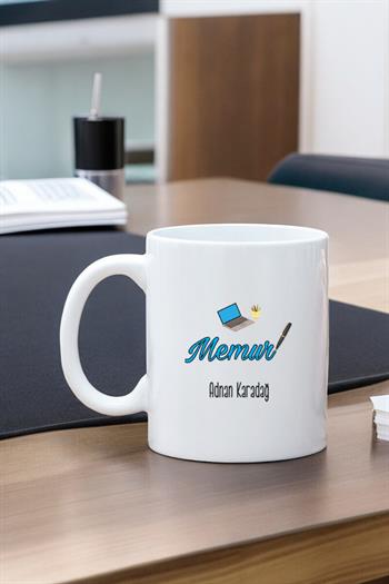 Memura Hediye Beyaz Kupa Bardak
