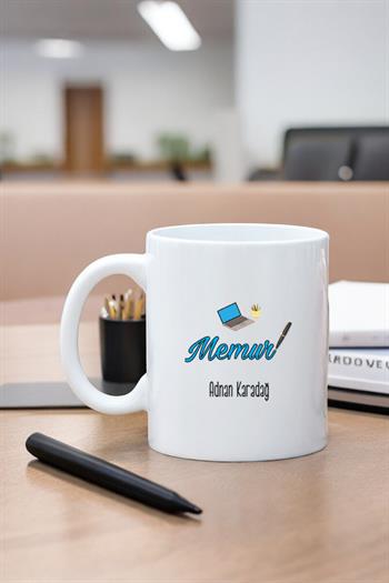 Memura Hediye Beyaz Kupa Bardak
