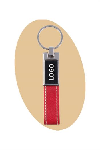 Metal Detaylı Deri Anahtarlık 5824-PETK