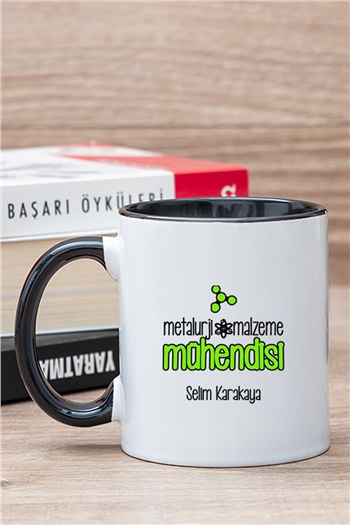 Metalurji ve Malzeme Mühendisi İçi Renkli Kupa Bardak