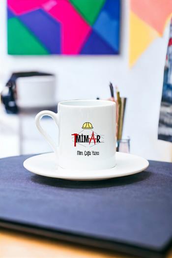 Mimar Beyaz Türk Kahvesi Fincanı