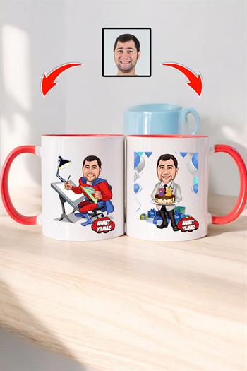 Mimara Doğum Günü Hediyesi Karikatürlü Kupa Bardak