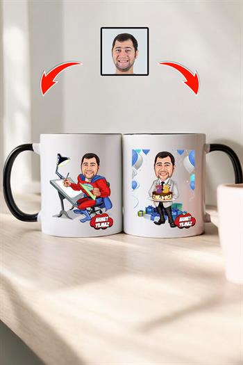 Mimara Doğum Günü Hediyesi Karikatürlü Kupa Bardak