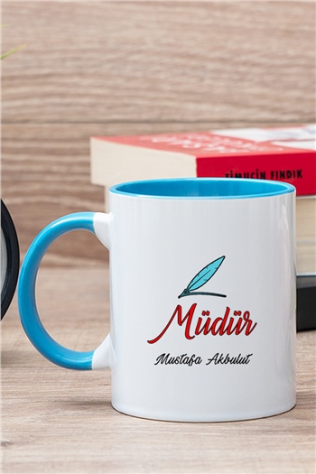 Müdür İçi Renkli Kupa Bardak