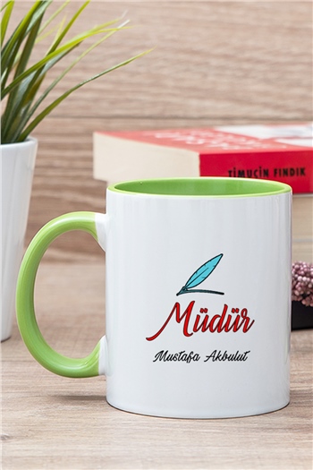 Müdür İçi Renkli Kupa Bardak