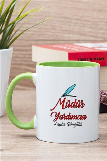 Müdür Yardımcısı İçi Renkli Kupa Bardak