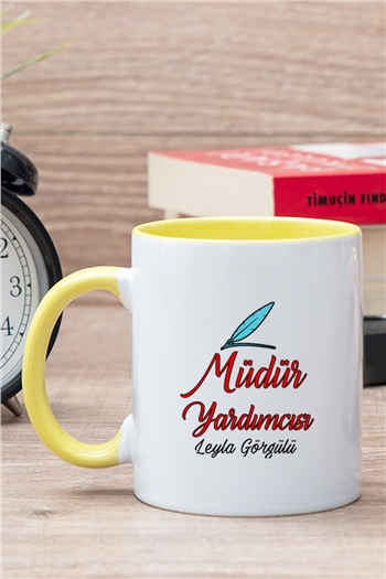 Müdür Yardımcısı İçi Renkli Kupa Bardak