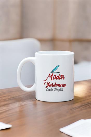 Müdür Yardımcısına Hediye Beyaz Kupa Bardak