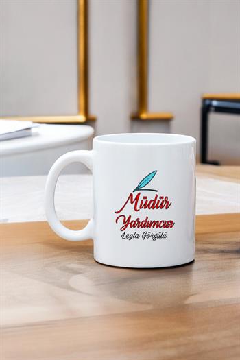 Müdür Yardımcısına Hediye Beyaz Kupa Bardak