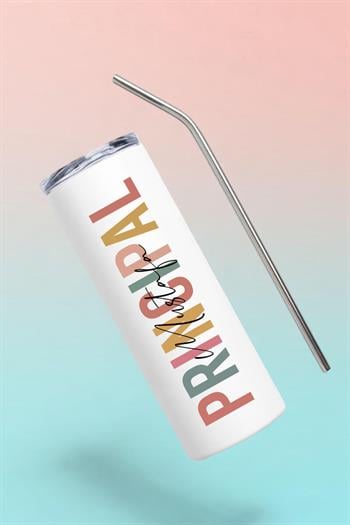 Müdüre Hediye İsme Özel Çelik Pipetli Termos Bardak