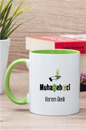 Muhasebeci İçi Renkli Kupa Bardak