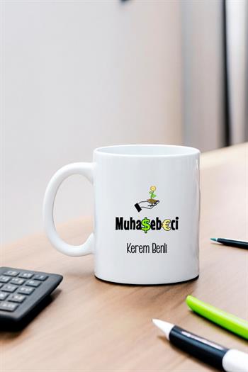 Muhasebeciye Hediye Beyaz Kupa Bardak