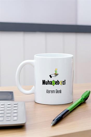 Muhasebeciye Hediye Beyaz Kupa Bardak