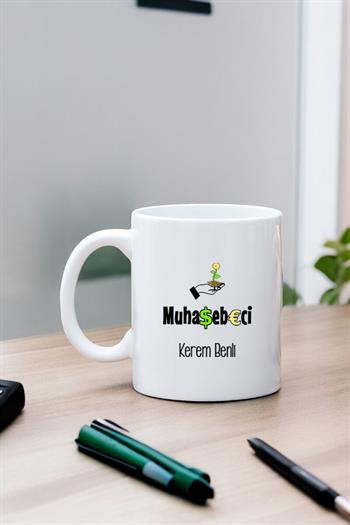 Muhasebeciye Hediye Beyaz Kupa Bardak