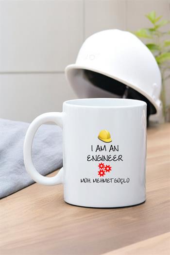 Mühendise Hediye Beyaz Kupa Bardak