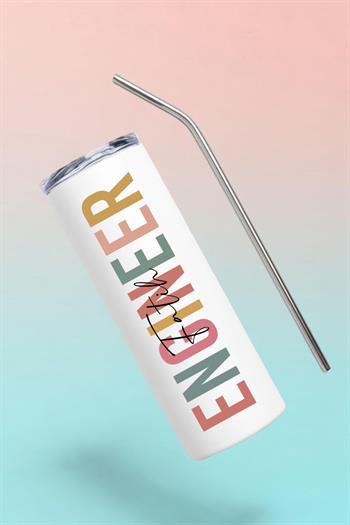 Mühendise Hediye İsme Özel Çelik Termos Bardak