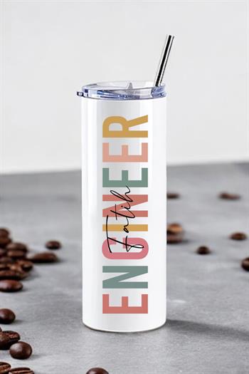 Mühendise Hediye İsme Özel Çelik Termos Bardak