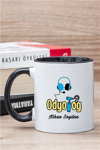 Odyolog İçi Renkli Kupa Bardak