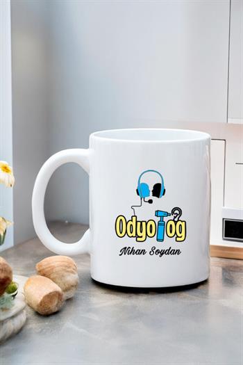 Odyologlara Hediye Beyaz Kupa Bardak