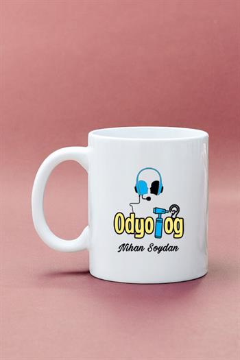 Odyologlara Hediye Beyaz Kupa Bardak