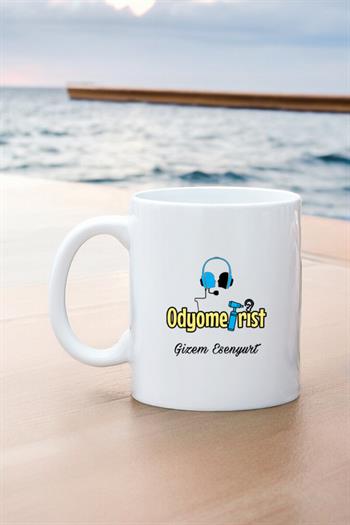 Odyometristlere Hediye Beyaz Kupa Bardak
